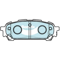 Brake Disc Pad Set Rear Bendix DB1672 GCT For SUBARU Forester Impreza Liberty