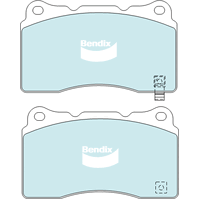 Brake Disc Pad Set Front Bendix DB1678 GCT For HOLDEN MITSUBISHI SUBARU VOLVO