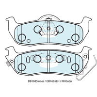 Brake Pads 4WD/SUV Bendix DB16854WD for Jeep Grand Cherokee WH WK SUV 5.7 V8 4x4 5.7LTP EZB