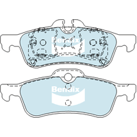 Brake Disc Pad Set  Bendix DB1687 GCT