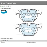 Brake Pads Euro+ Bendix DB1694EURO+ for BMW X5 SUV sDrive 25d F15 2.0LTD TT N47D20D