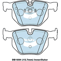 Bendix Rear brake pads DB1694-GCT