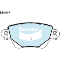 Brake Disc Pad Set  Bendix DB1697 GCT For JAGUAR X-TYPE X400 2.1L 2.2L 2.5L 3L