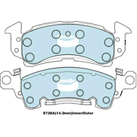 Brake Disc Pad Set  Bendix DB1771 4WD For CADILLAC CHEVROLET JEEP PONTIAC