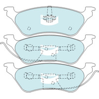 Brake Pads H/Duty Bendix DB1853HD for Jeep Cherokee KJ SUV 3.7 4x4 3.7LTP EKG