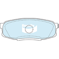 Brake Pads 4WD/SUV Bendix DB18574WD for Toyota Land Cruiser VDJ200 SUV 4.5 D4-D 4.5LTD 1VD FTV