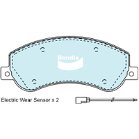 Brake Disc Pad Set Front Bendix DB1915 ULT For FORD VW TRANSIT AMAROK VM S1B