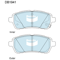 Brake Pads General CT Bendix DB1941GCT for Mazda 2 DE Sedan 1.5 i 1.5LTP ZY DE
