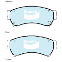 Brake Pads H/Duty Bendix DB1942HD for Mazda 6 GH Wagon MZR 2.5LTP L5 VE