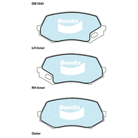 Brake Disc Pad Set  Bendix DB1945 HD