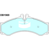 Brake Pads H/Duty Bendix DB1969HD for Volkswagen LT 28-46 2DC 2DF 2DG 2DL 2DM Cab Chassis TDI 2.5LTD BBE