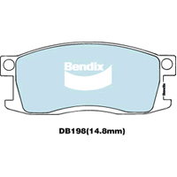 Brake Disc Pad Set  Bendix DB198 GCT For HONDA ACCORD PRELUDE SJ SY SN