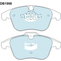 Brake Disc Pad Set Front Bendix DB1998 GCT For FORD MONDEO LAND ROVER FREELANDER VOLVO S60 S80 V70