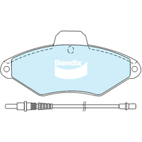 Brake Pads H/Duty Bendix DB2015HD for Peugeot 306 7A 7C N3 N5 Hatchback S16 2.0LTP RFY (XU10J4Z)