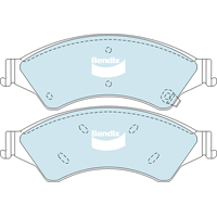 Brake Pads H/Duty Bendix DB2074HD for Ford Ranger PX Ute TDdi 4x4 2.2LTD P4AT
