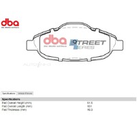 Brake Pads Street Series Front DB2119SS for Peugeot 308