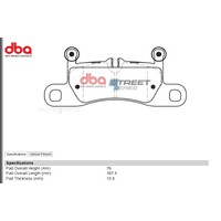 DBA Street Series Rear brake pads for Porshe DB2229SS