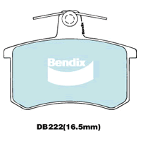 Brake Disc Pad Set  Bendix DB222 GCT