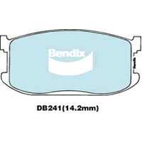 Brake Disc Pad Set Front Bendix DB241 GCT For FORD Laser Meteor MAZDA 323 BD