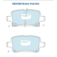 Bendix Rear Brake Pads DB2488GCT for Holden