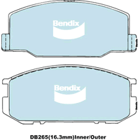 Brake Disc Pad Set Bendix DB265 GCT For Lotus Esprit Excel Toyota Celica