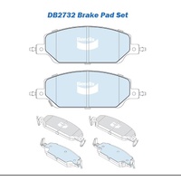 Bendix Front Brake Pads DB2732-EV