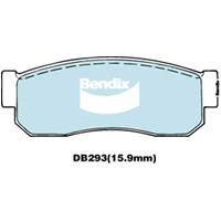 Brake Disc Pad Set  Bendix DB293 GCT For NISSAN Pulsar S-Cargo Sunny