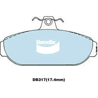 Brake Disc Pad Set  Bendix DB317 GCT For VOLVO 740 744 760 940 944 960