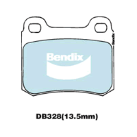 Brake Disc Pad Set  Bendix DB328 GCT For MERCEDES-BENZ 190 W201