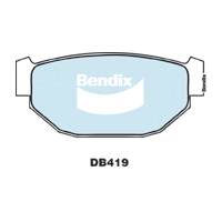 Brake Disc Pad Set  Bendix DB419 GCT For SUBARU Leone Vortex TX XT 1.8L