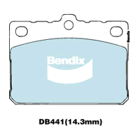Brake Disc Pad Set  Bendix DB441 GCT For HYUNDAI Excel X-1 1.5L