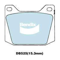 Brake Disc Pad Set Front Bendix DB525 GCT For AUSTIN-HEALEY FORD HOLDEN LOTUS