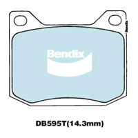 Brake Disc Pad Set  Bendix DB595T GCT For SAAB 900 AM4 AC4 99 2.0 EMS