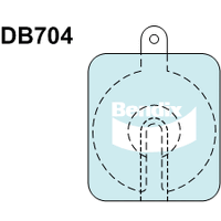 Brake Disc Pad Set  Bendix DB704 GCT For JAGUAR JENSEN LANCIA