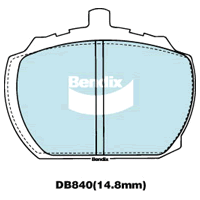 Brake Disc Pad Set  Bendix DB840 GCT For FORD ROVER 2000-3500 TRIUMPH Stag
