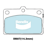 Brake Disc Pad Set Bendix DB87 GCT For Toyota Corolla KE20 KE25 KE35 KE50
