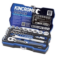 KINCROME LOK-ON™ Socket Set 26 Piece 1/4” & 3/8” Drive - Metric K27030