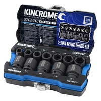 KINCROME LOK-ON™ Impact Socket Set 12 Piece 3/8" Drive - Metric K27076