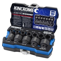 KINCROME LOK-ON™ Impact Socket Set 12 Piece 3/8" Drive - Imperial K27077