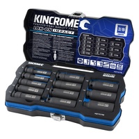 KINCROME LOK-ON™ Deep Impact Socket Set 12 Piece 3/8" Drive - Metric K27078