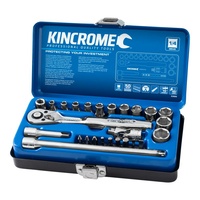KINCROME Socket Set 26 Piece 1/4" Drive - Metric K28000