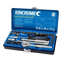 KINCROME Socket Set 48 Piece 1/4" Drive - Metric & Imperial K28001