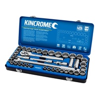 KINCROME Socket Set 42 Piece 1/2" Drive Metric Imperial Kincrome K28022