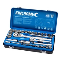KINCROME Socket Set 35 Piece 1/4 & 1/2" Drive - Metric K28030
