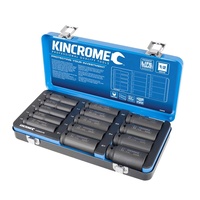 KINCROME Deep Impact Socket Set 14 Piece 1/2" Drive - Metric K28206