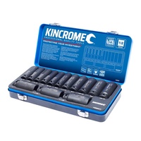 KINCROME Deep Impact Socket Set 14 Piece 1/2" Drive - Imperial K28207