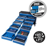 KINCROME EVOLUTION Tool Trolley 494 Piece 13 Drawer Extra-Wide 1/4, 3/8 & 1/2" Drive P1730