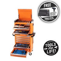 KINCROME CONTOUR® Tool Workshop 242 Piece 15 Drawer 1/4, 3/8 & 1/2" Drive P1805O