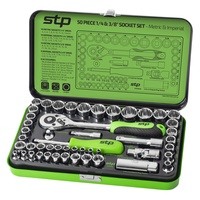 KINCROME Socket Set 50 Piece 1/4 & 3/8" Drive - Metric & Imperial STP2050