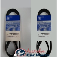 DRIVE BELT suits Holden COMMODORE VZ AWD V6 DRIVE BELT SET GENUINE ALLOYTEC 2 x belts